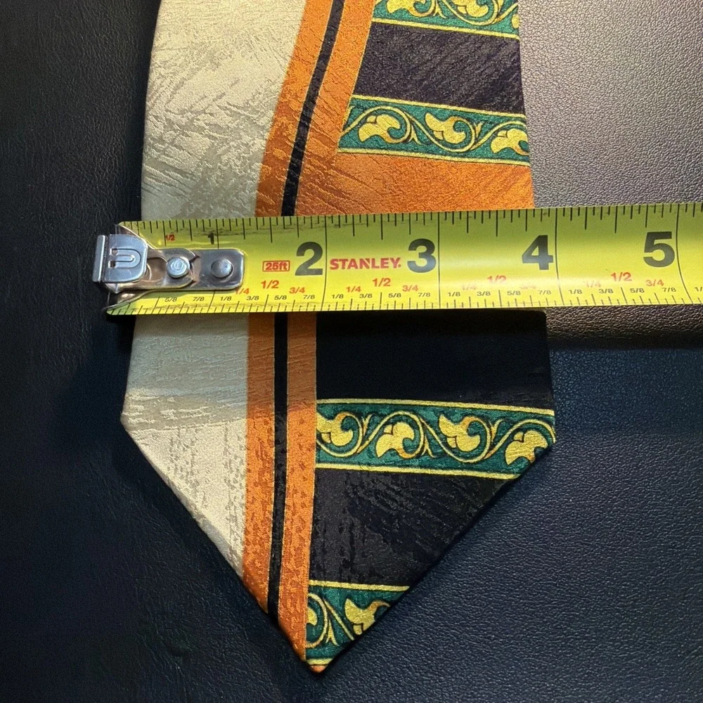 RUSH LIMBAUGH No Boundaries Mens 100% Silk Tie USA Geometric Abstract
